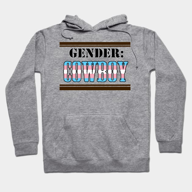 Gender: COWBOY - Trans Colors Hoodie by Akamaru01